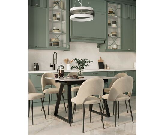 Стул Меган SN велюр бежевый, изображение 4 | Интернет магазин мебели и декора LifeDekor