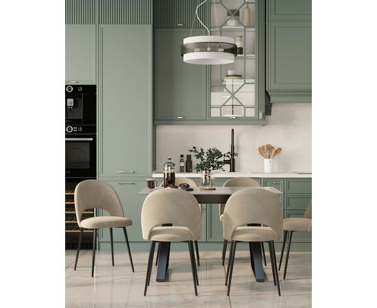 Стул Меган SN велюр бежевый, изображение 3 | Интернет магазин мебели и декора LifeDekor