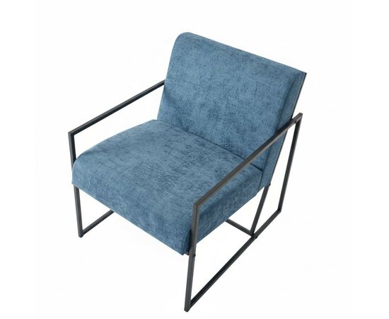 Кресло Алекс шенилл серо-голубой, изображение 6 | Интернет магазин мебели и декора LifeDekor