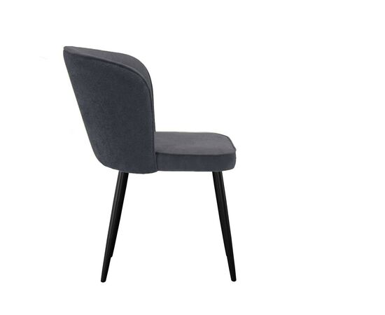 Стул DikLine 347 P15/L15 серый, ножки черные, изображение 4 | Интернет магазин мебели и декора LifeDekor