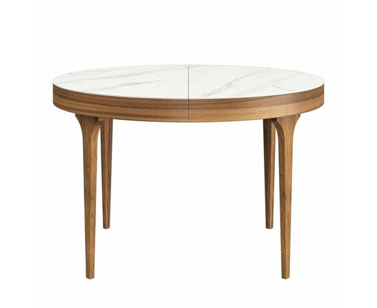 Стол круглый раскладной Bellini (120+40), керамика матовая | Интернет магазин мебели и декора LifeDekor