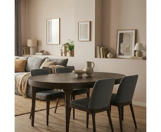 Стол овальный Bellini 160, шпон, изображение 4 | Интернет магазин мебели и декора LifeDekor