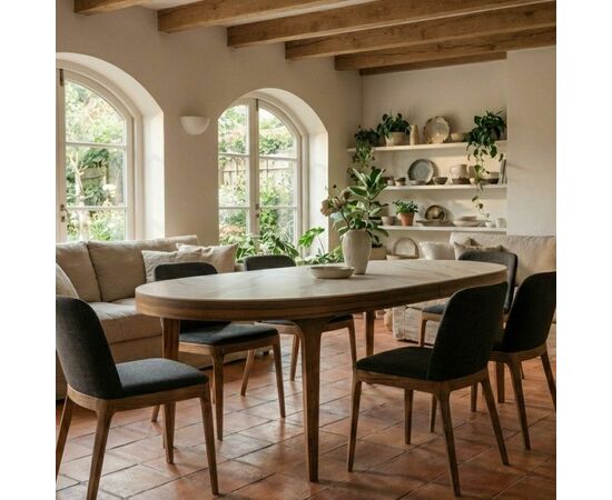 Стол овальный Bellini 160, керамика матовая, изображение 4 | Интернет магазин мебели и декора LifeDekor