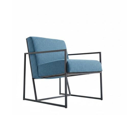 Кресло Алекс шенилл серо-голубой, изображение 4 | Интернет магазин мебели и декора LifeDekor