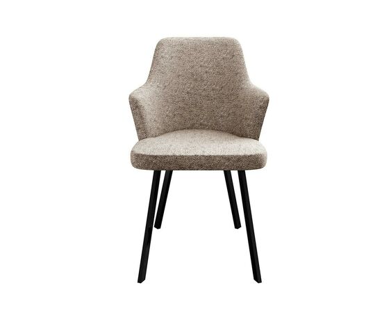 Стул DikLine 235 поворотный, NS04 CREAM, ножки черные, изображение 3 | Интернет магазин мебели и декора LifeDekor