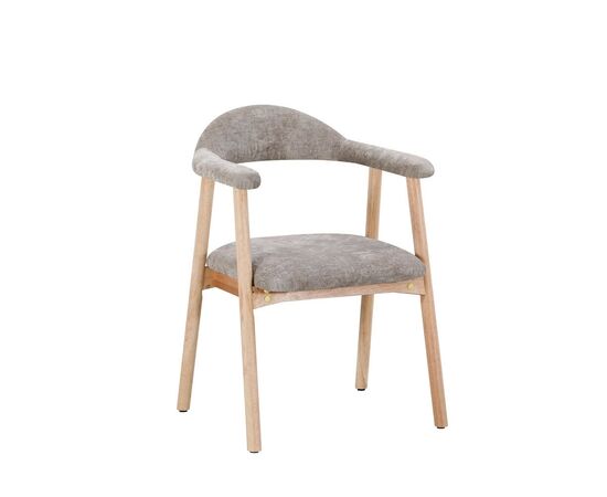 Стул обеденный Shredo серый шенилл светлое дерево 2 шт., изображение 2 | Интернет магазин мебели и декора LifeDekor