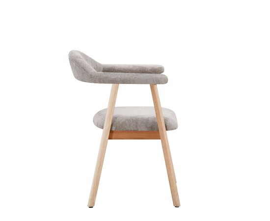 Стул обеденный Shredo серый шенилл светлое дерево 2 шт., изображение 4 | Интернет магазин мебели и декора LifeDekor