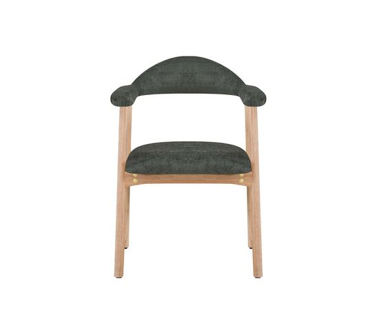 Стул обеденный Shredo темно-зеленый шенилл светлое дерево 2 шт., изображение 3 | Интернет магазин мебели и декора LifeDekor
