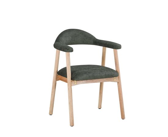 Стул обеденный Shredo темно-зеленый шенилл светлое дерево 2 шт. | Интернет магазин мебели и декора LifeDekor