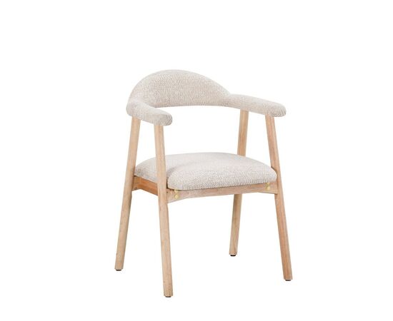 Стул обеденный Shredo бежевый шенилл светлое дерево 2 шт., изображение 2 | Интернет магазин мебели и декора LifeDekor