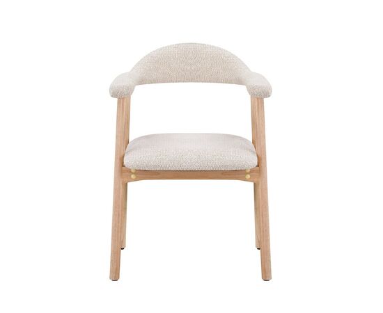 Стул обеденный Shredo бежевый шенилл светлое дерево 2 шт., изображение 3 | Интернет магазин мебели и декора LifeDekor