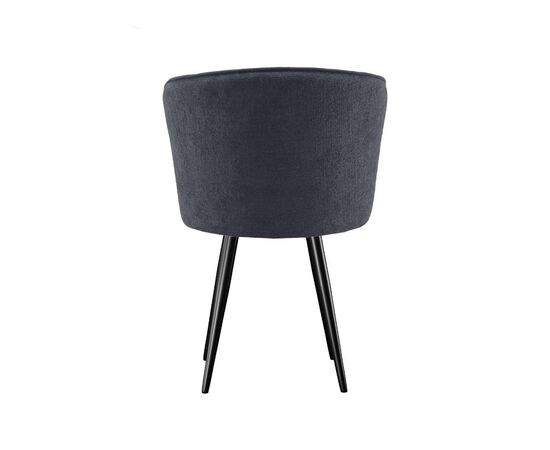 Стул DikLine 348 поворотный P15/L15 серый, ножки черные, изображение 4 | Интернет магазин мебели и декора LifeDekor