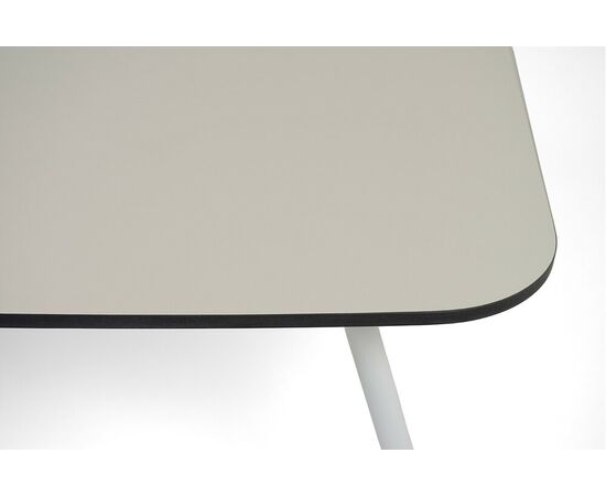 "Верона" журнальный стол из HPL 120х65, H40, каркас белый муар, цвет столешницы "молочный", изображение 3 | Интернет магазин мебели и декора LifeDekor