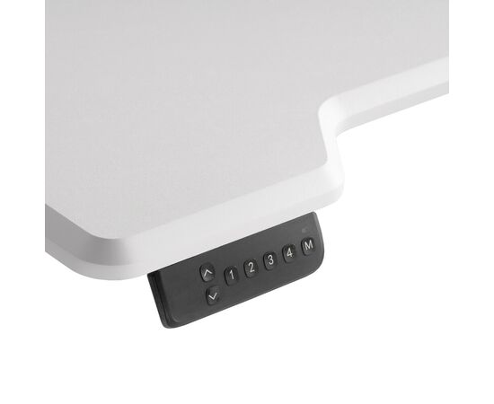 Компьютерный стол Маркос с механизмом подъема 120х75х75 белый / белая шагрень, изображение 13 | Интернет магазин мебели и декора LifeDekor