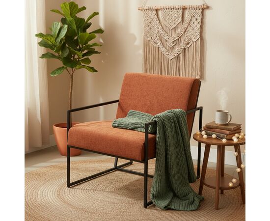 Кресло Алекс шенилл терракотовый, изображение 15 | Интернет магазин мебели и декора LifeDekor