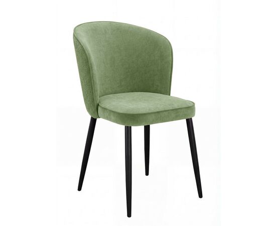 Стул DikLine 347 P10/L08 зеленый, ножки черные | Интернет магазин мебели и декора LifeDekor