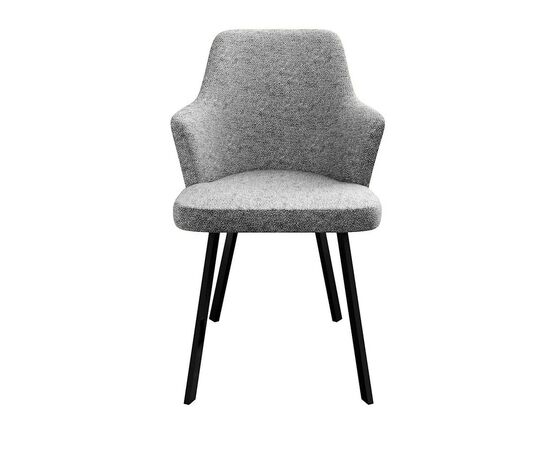 Стул DikLine 235 поворотный, NS10 GREY, ножки черные, изображение 3 | Интернет магазин мебели и декора LifeDekor