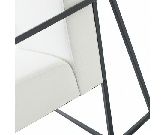 Кресло Алекс шенилл белый, изображение 8 | Интернет магазин мебели и декора LifeDekor