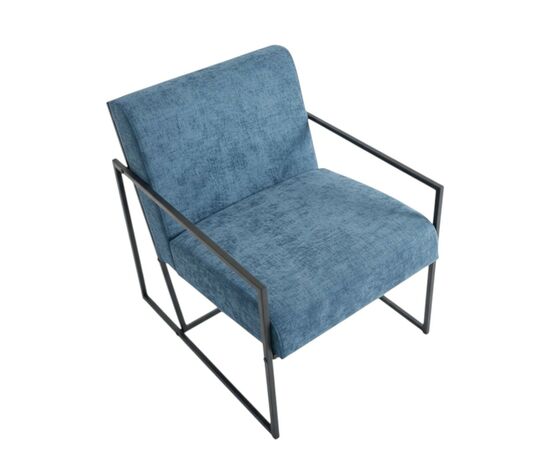 Кресло Алекс шенилл серо-голубой, изображение 3 | Интернет магазин мебели и декора LifeDekor