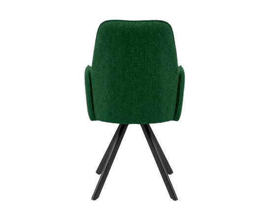 Стул DikLine 293 поворотный BL10 зеленый, ножки черные, изображение 4 | Интернет магазин мебели и декора LifeDekor