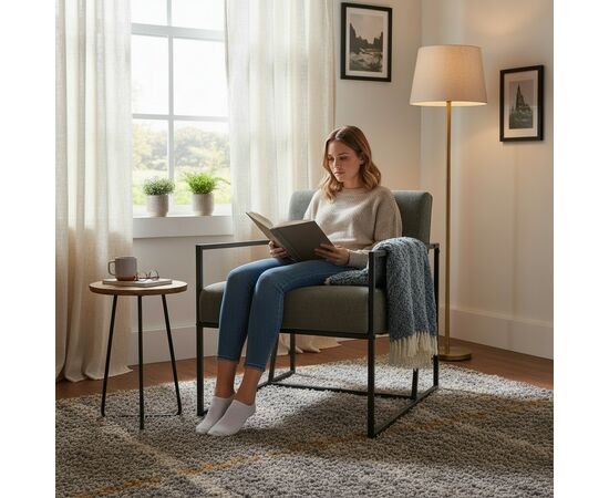 Кресло Алекс шенилл серый, изображение 12 | Интернет магазин мебели и декора LifeDekor