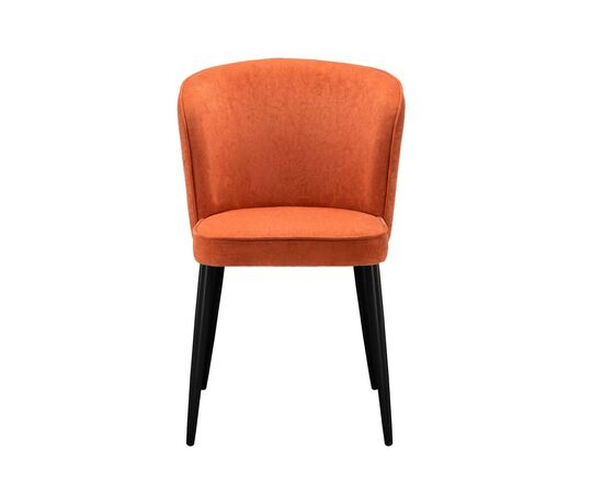 Стул DikLine 347 P09/L05 терракотовый, ножки черные, изображение 3 | Интернет магазин мебели и декора LifeDekor