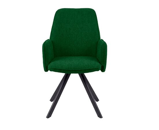 Стул DikLine 293 поворотный BL10 зеленый, ножки черные, изображение 3 | Интернет магазин мебели и декора LifeDekor