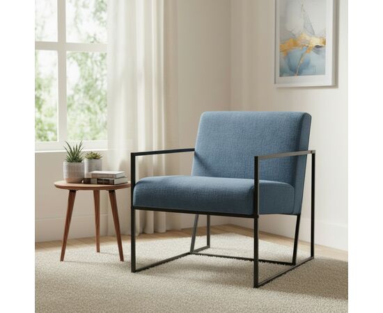 Кресло Алекс шенилл серо-голубой, изображение 12 | Интернет магазин мебели и декора LifeDekor