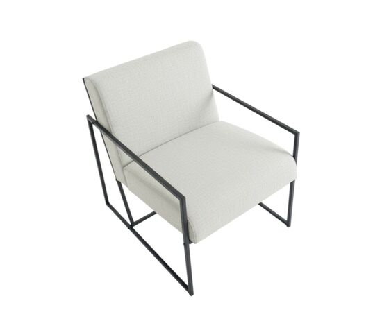 Кресло Алекс шенилл белый, изображение 4 | Интернет магазин мебели и декора LifeDekor