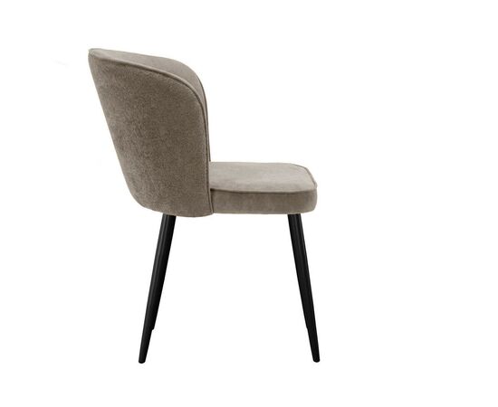 Стул DikLine 347 P03/L03 бежевый, ножки черные, изображение 4 | Интернет магазин мебели и декора LifeDekor