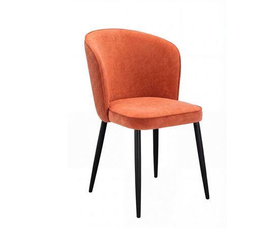 Стул DikLine 347 P09/L05 терракотовый, ножки черные | Интернет магазин мебели и декора LifeDekor