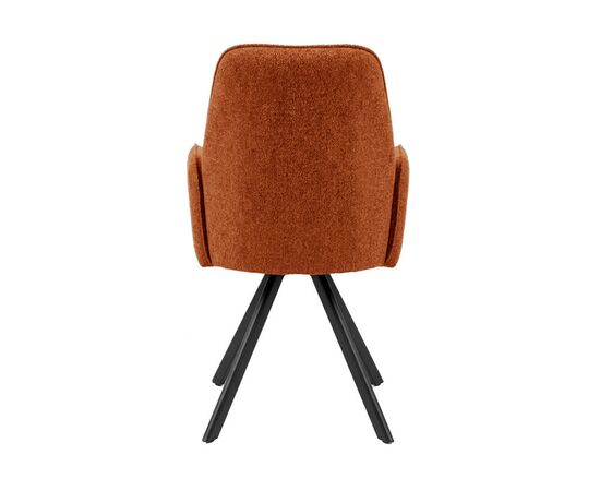 Стул DikLine 293 поворотный BL07 терракотовый, ножки черные, изображение 4 | Интернет магазин мебели и декора LifeDekor