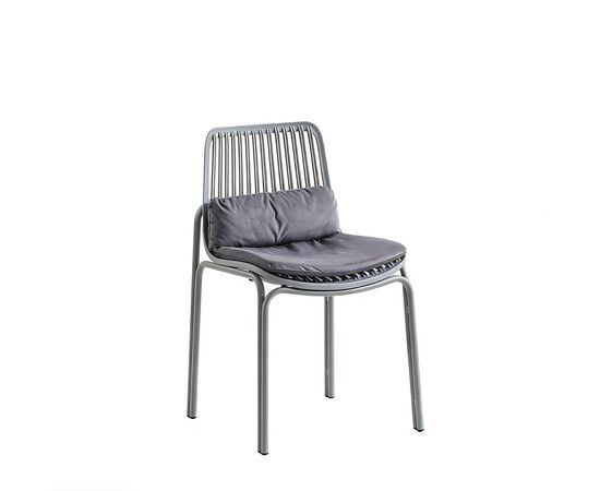 Стул Louran с подушкой серый | Интернет магазин мебели и декора LifeDekor