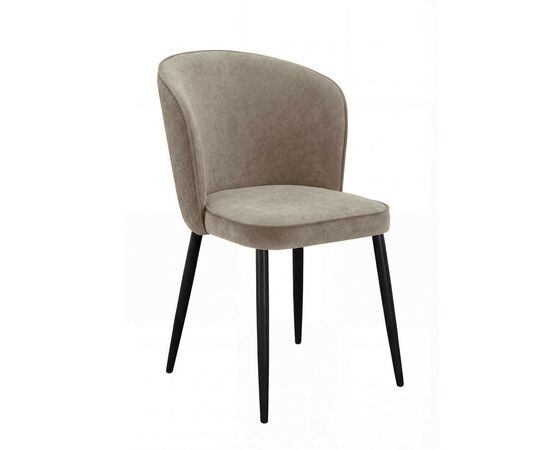 Стул DikLine 347 P03/L03 бежевый, ножки черные | Интернет магазин мебели и декора LifeDekor