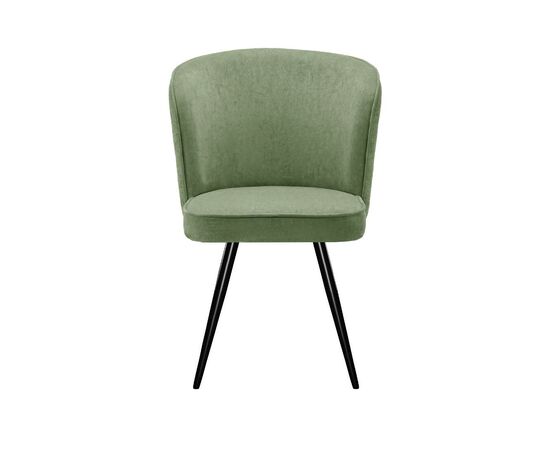 Стул DikLine 348 поворотный P10/L08 зеленый, ножки черные, изображение 2 | Интернет магазин мебели и декора LifeDekor