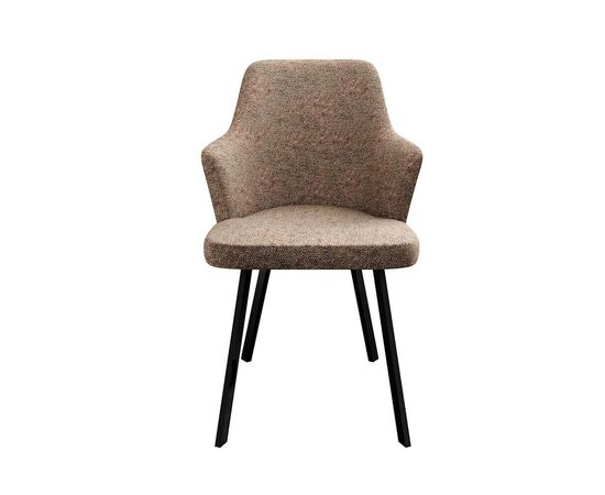 Стул DikLine 235 поворотный, NS05 CAPPUCCINO, ножки черные, изображение 2 | Интернет магазин мебели и декора LifeDekor