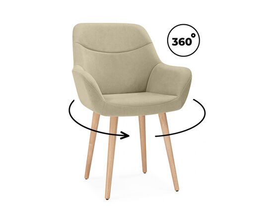 Стул деревянный Флюид 360 бежевый (zd 210) / светлое дерево | Интернет магазин мебели и декора LifeDekor