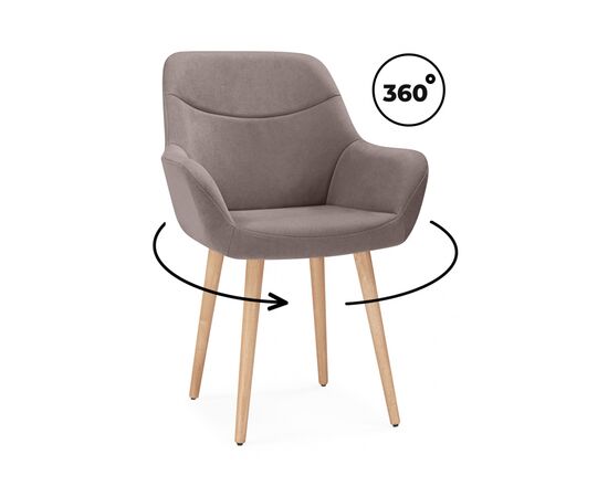 Стул деревянный Флюид 360 латте (zd 290) / светлое дерево | Интернет магазин мебели и декора LifeDekor