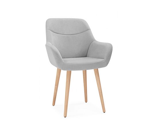 Стул деревянный Флюид 360 светло-серый (zd 960) / светлое дерево, изображение 2 | Интернет магазин мебели и декора LifeDekor