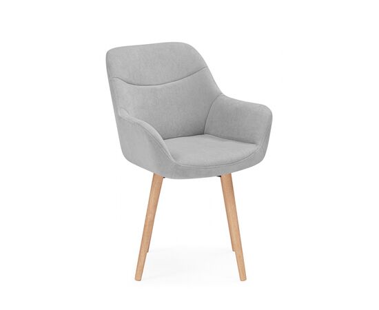 Стул деревянный Флюид 360 светло-серый (zd 960) / светлое дерево, изображение 3 | Интернет магазин мебели и декора LifeDekor