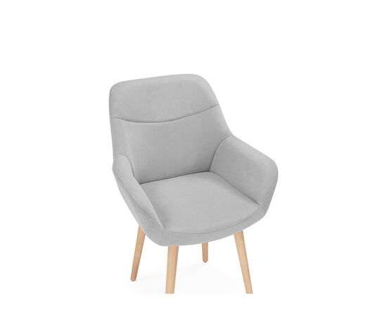 Стул деревянный Флюид 360 светло-серый (zd 960) / светлое дерево, изображение 7 | Интернет магазин мебели и декора LifeDekor