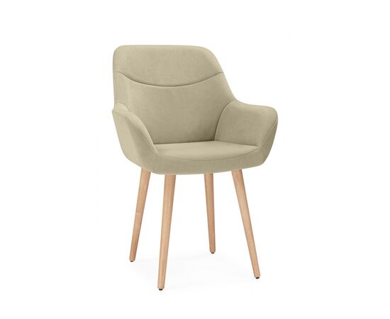 Стул деревянный Флюид бежевый (zd 210) / светлое дерево | Интернет магазин мебели и декора LifeDekor