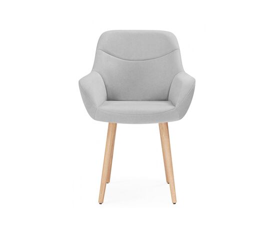 Стул деревянный Флюид светло-серый (zd 960) / светлое дерево, изображение 2 | Интернет магазин мебели и декора LifeDekor