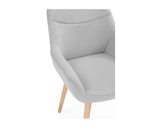 Стул деревянный Флюид светло-серый (zd 960) / светлое дерево, изображение 6 | Интернет магазин мебели и декора LifeDekor