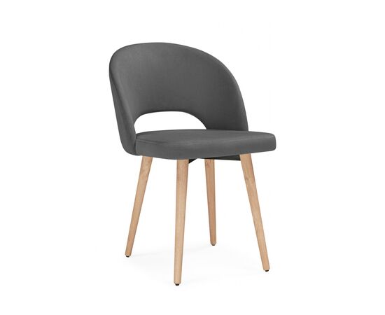 Стул деревянный Курбис темно-серый (zd 995) / светлое дерево | Интернет магазин мебели и декора LifeDekor