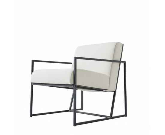 Кресло Алекс шенилл белый, изображение 3 | Интернет магазин мебели и декора LifeDekor