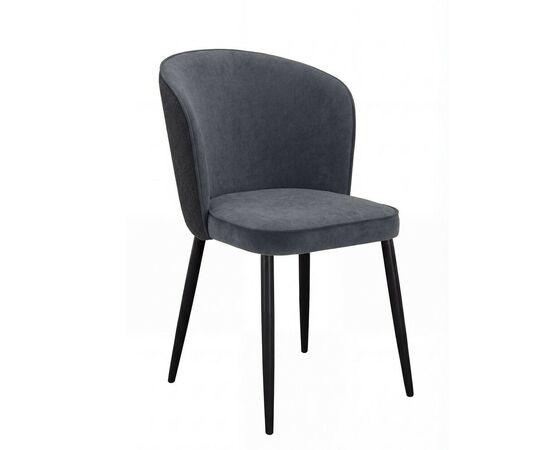 Стул DikLine 347 P15/L15 серый, ножки черные | Интернет магазин мебели и декора LifeDekor