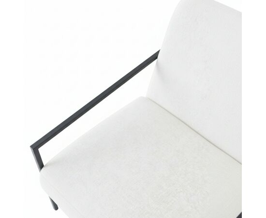 Кресло Алекс шенилл белый, изображение 6 | Интернет магазин мебели и декора LifeDekor