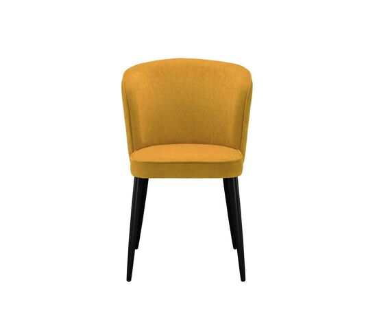 Стул DikLine 347 P08/L07 горчица, ножки черные, изображение 4 | Интернет магазин мебели и декора LifeDekor