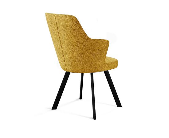 Стул DikLine 235 поворотный, NS Gold горчица, ножки черные, изображение 2 | Интернет магазин мебели и декора LifeDekor